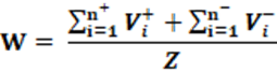 Equation and calculation of wasted vote; Equação e cálculo de voto desperdiçado