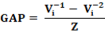 Efficiency gap equation and calculation; Equação e cálculo da lacuna de eficiência